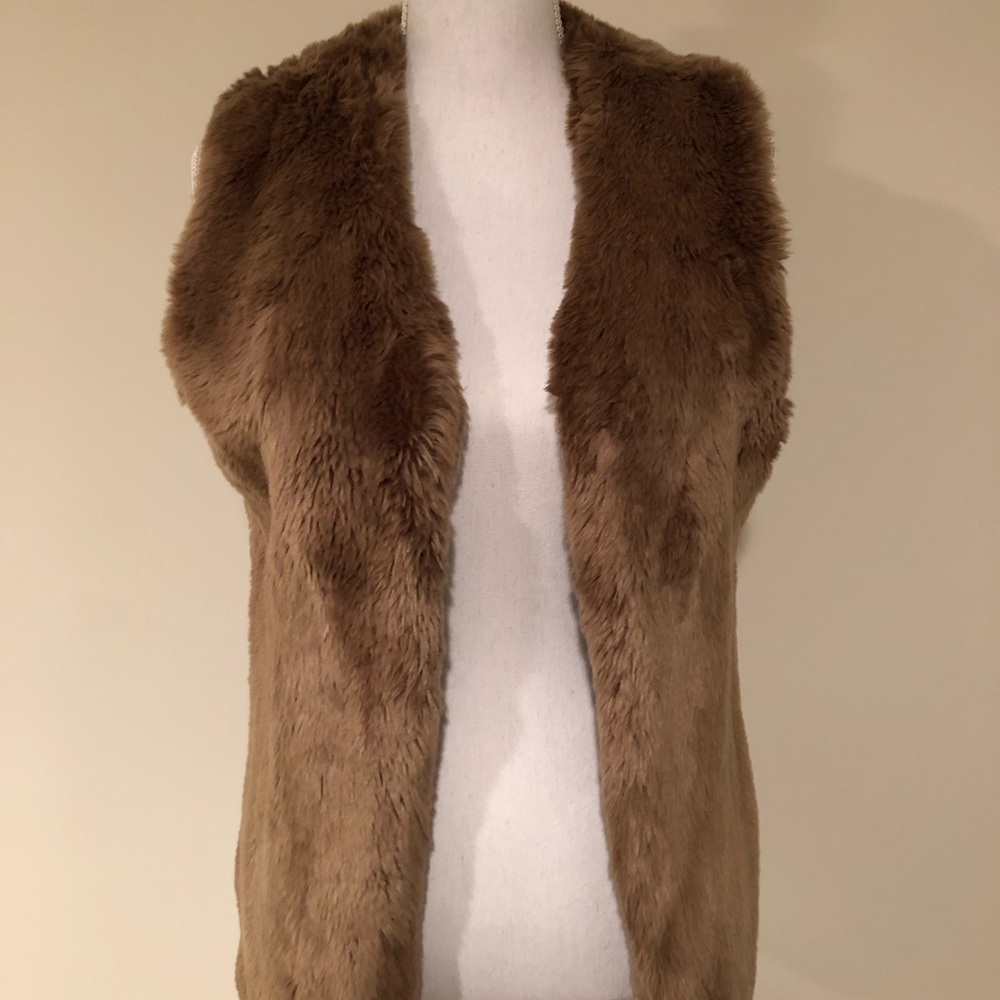 Joe Fresh - Faux Fur Vest - Brown